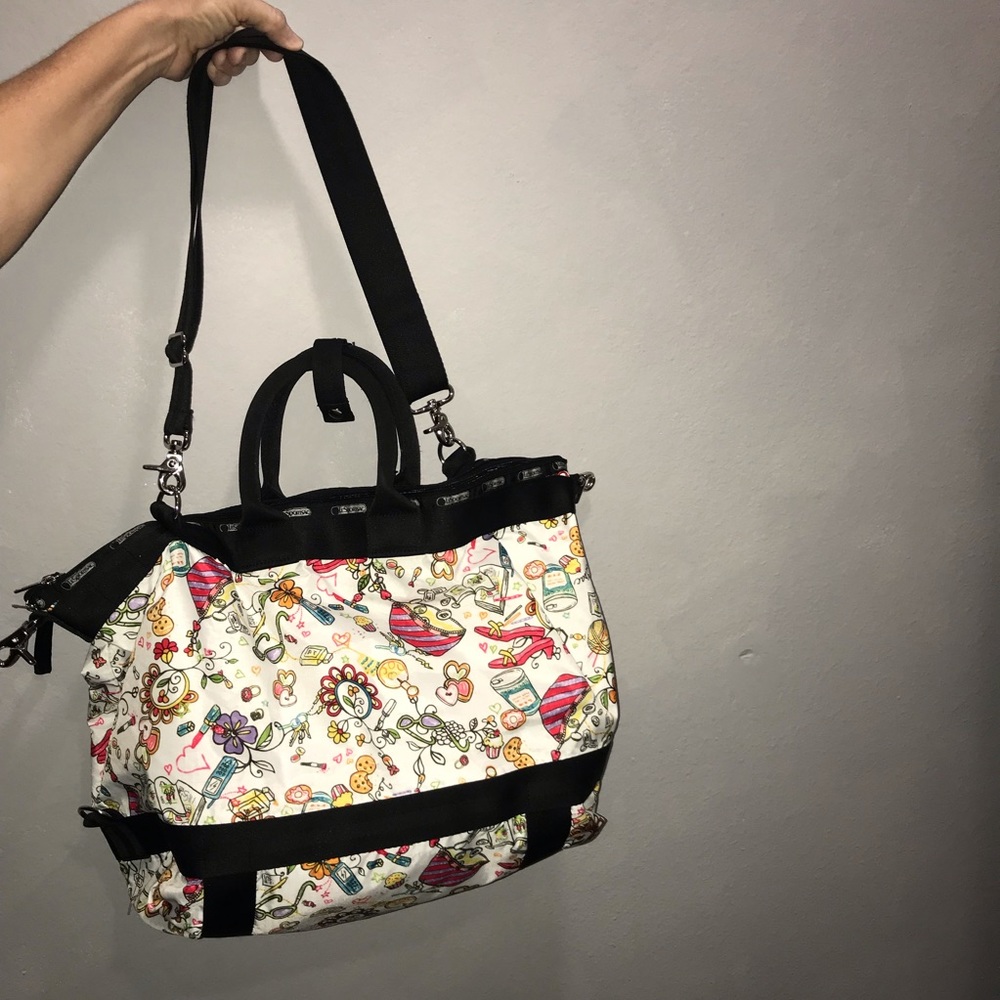 Three LeSportsac Colorful Patterned Travel Bags